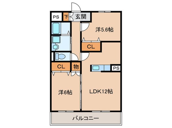 グリ－ンシティ竜美Ｌの物件間取画像